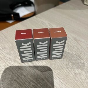 Milk Makeup Lipsticks - Muse, Smirk, Enigma